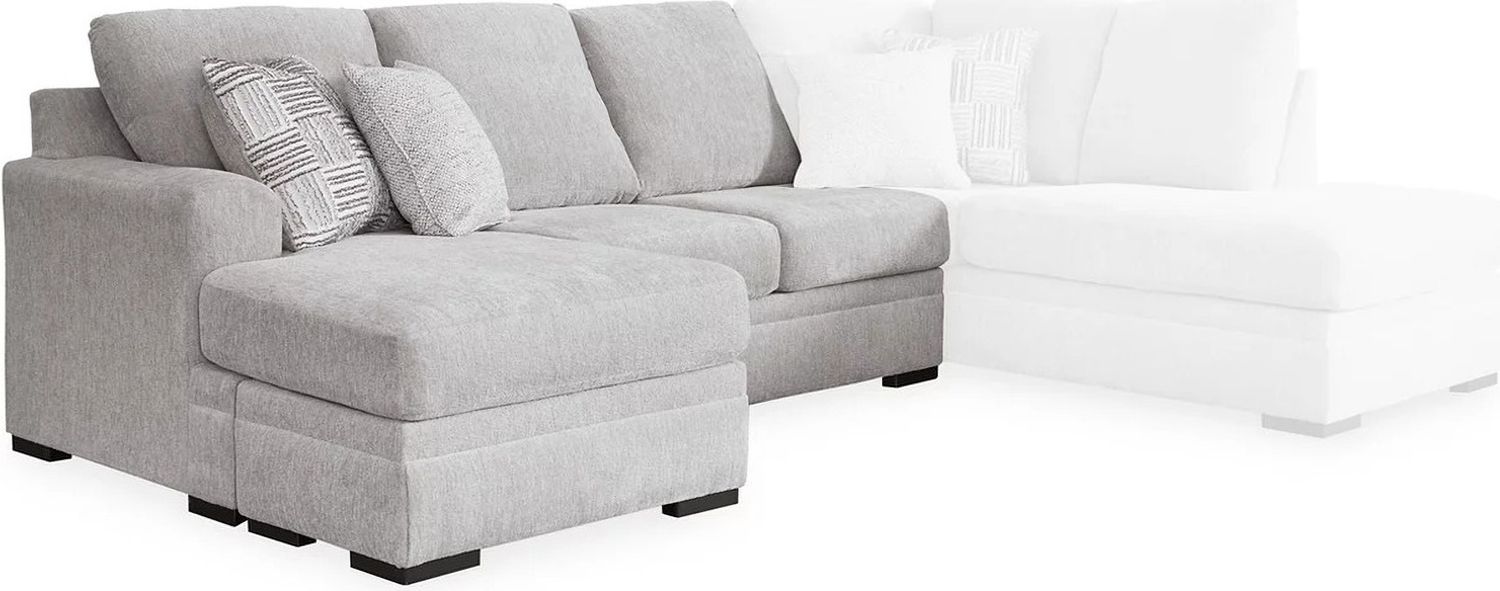 Gabyleigh 2-Piece Sectional With RAF Chaise In Nickel 20904S1