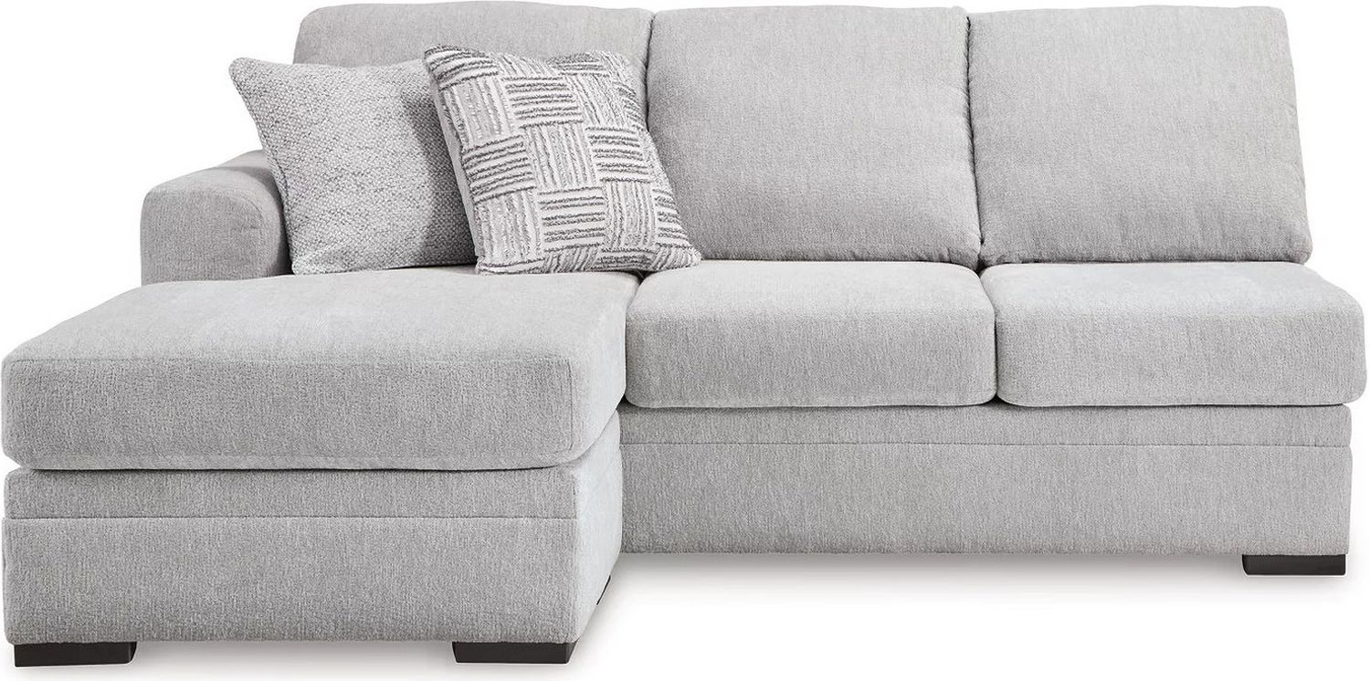 Gabyleigh 2-Piece Sectional With RAF Chaise In Nickel 20904S1