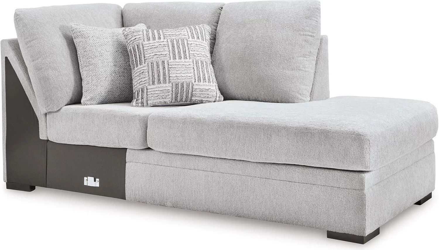 Gabyleigh 2-Piece Sectional With RAF Chaise In Nickel 20904S1
