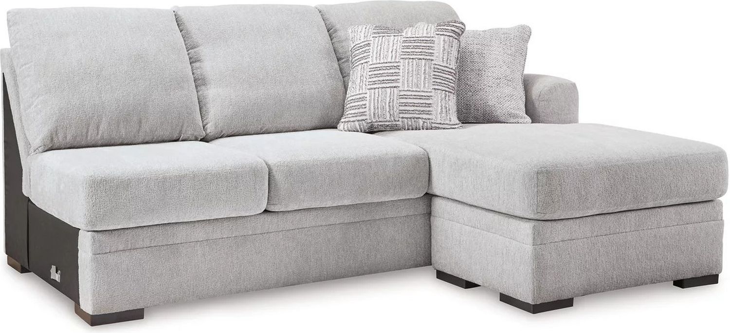 Gabyleigh 2-Piece Sectional With LAF Chaise In Nickel 20904S2