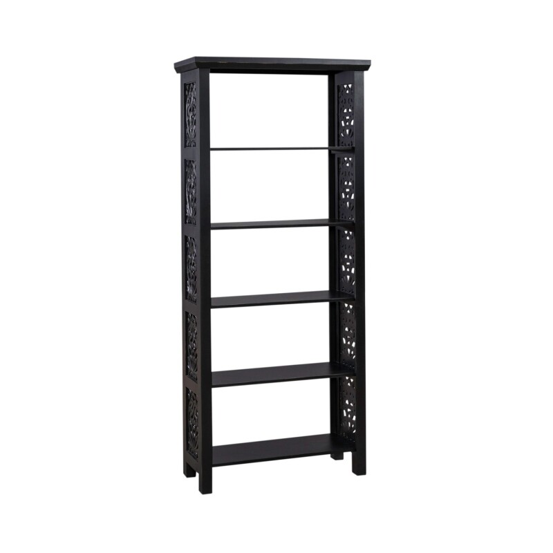 Trellis Lane Accent Bookcase- Black 2094BAC3001