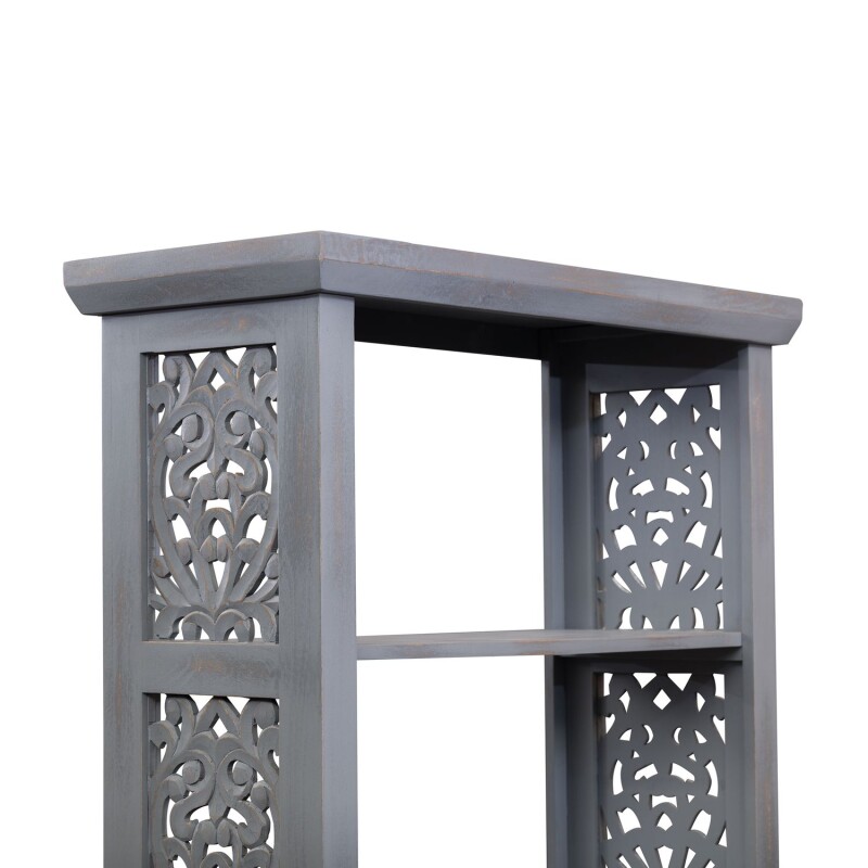 Trellis Lane Accent Bookcase- Grey 2094GAC3001