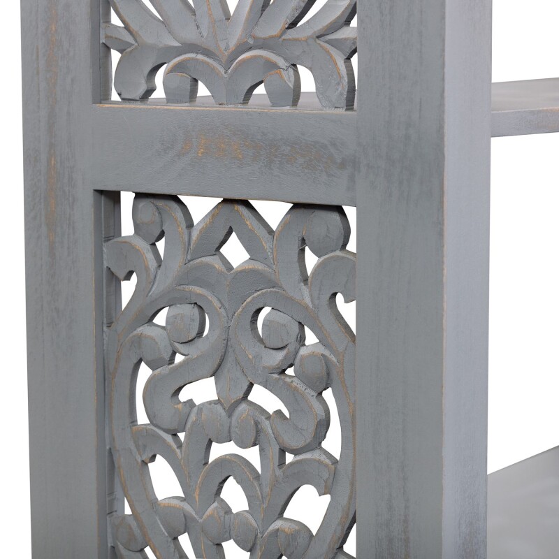 Trellis Lane Accent Bookcase- Grey 2094GAC3001