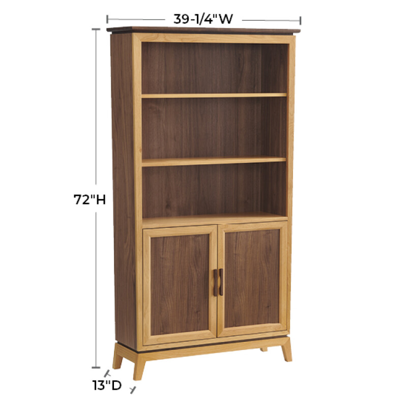 2098 Addison 72″h Bookcase With Doors 2098DUET