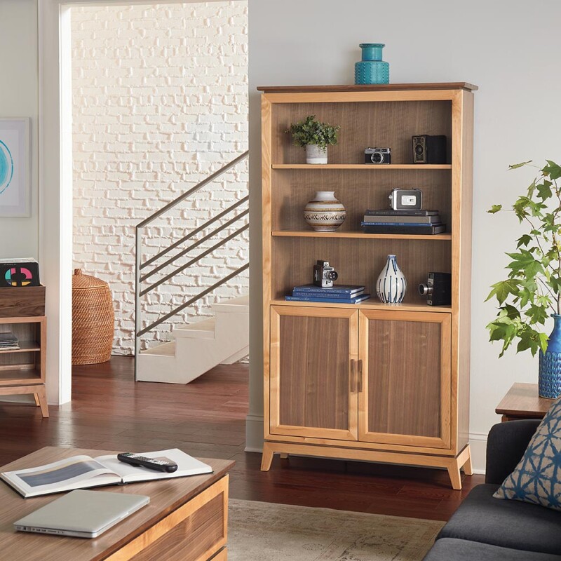 2098 Addison 72″h Bookcase With Doors 2098DUET