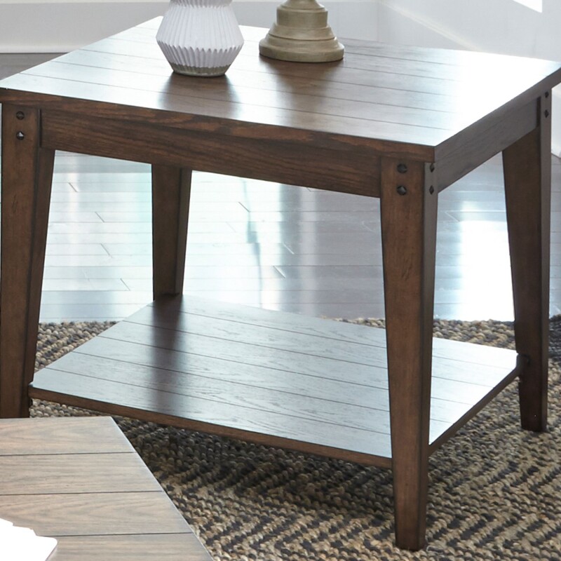 Lake House Square Lamp Table 210OT1023