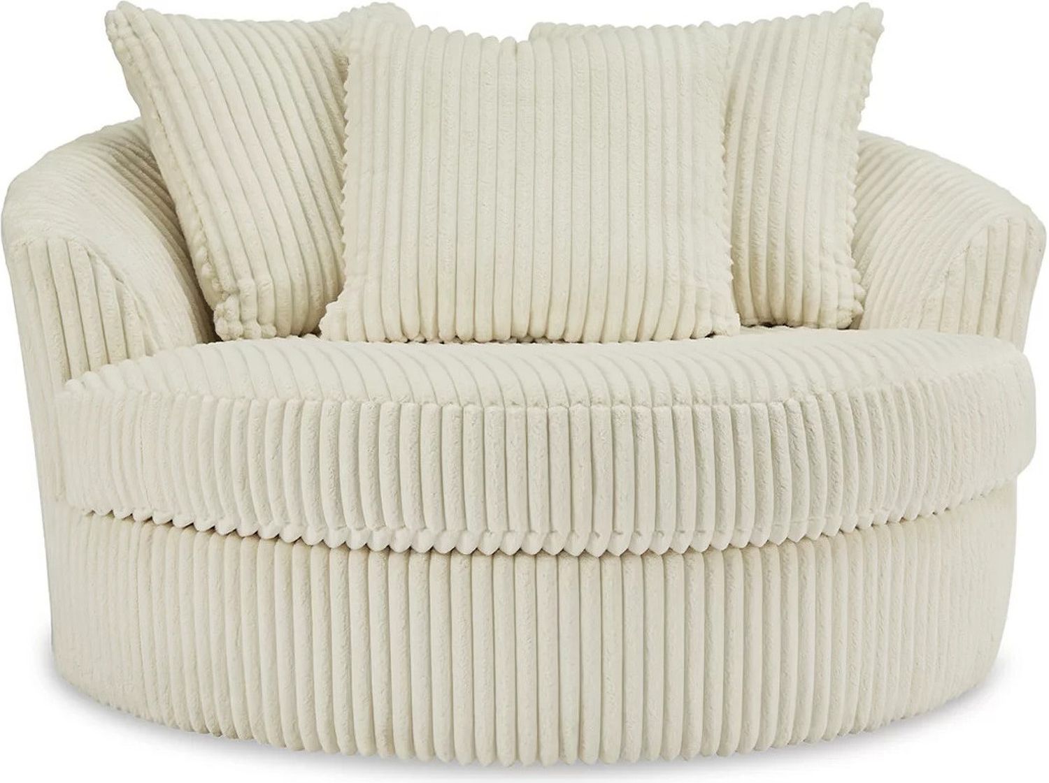 Lindyn Ivory Oversized Swivel Accent Chair 2110421