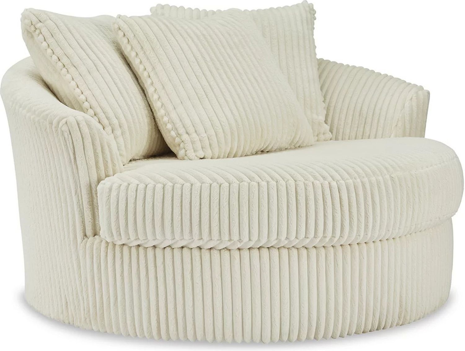 Lindyn Ivory Oversized Swivel Accent Chair 2110421