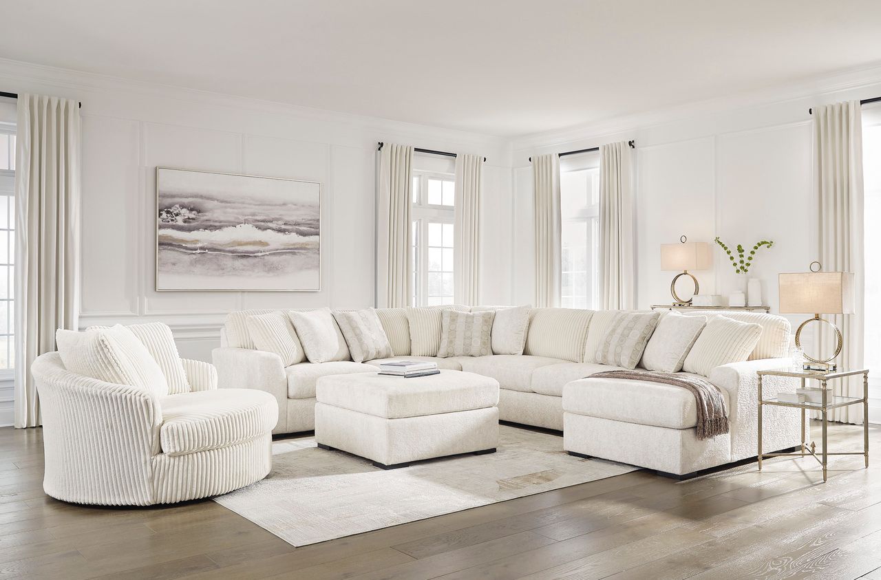 Lindyn Ivory Oversized Swivel Accent Chair 2110421