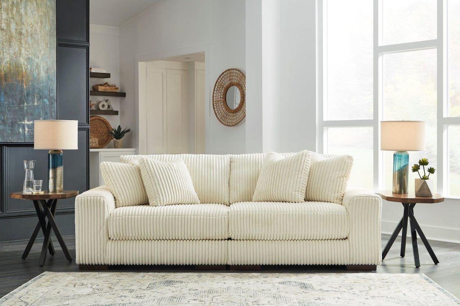 Lindyn Modular Loveseat In Ivory 21104S1