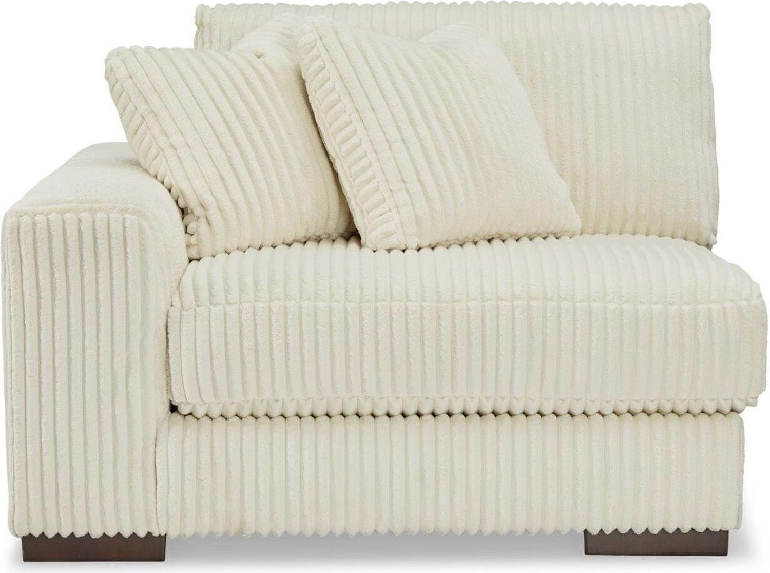 Lindyn 3-Piece RAF Sectional With Chaise In Ivory 21104S12