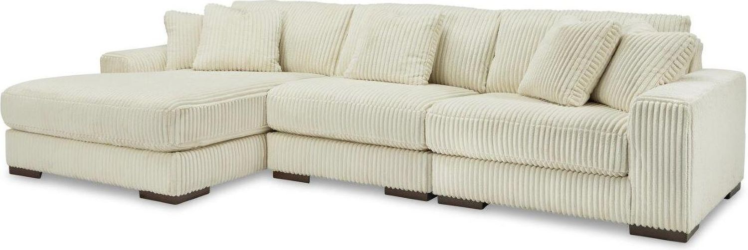 Lindyn 3-Piece LAF Sectional With Chaise In Ivory 21104S13