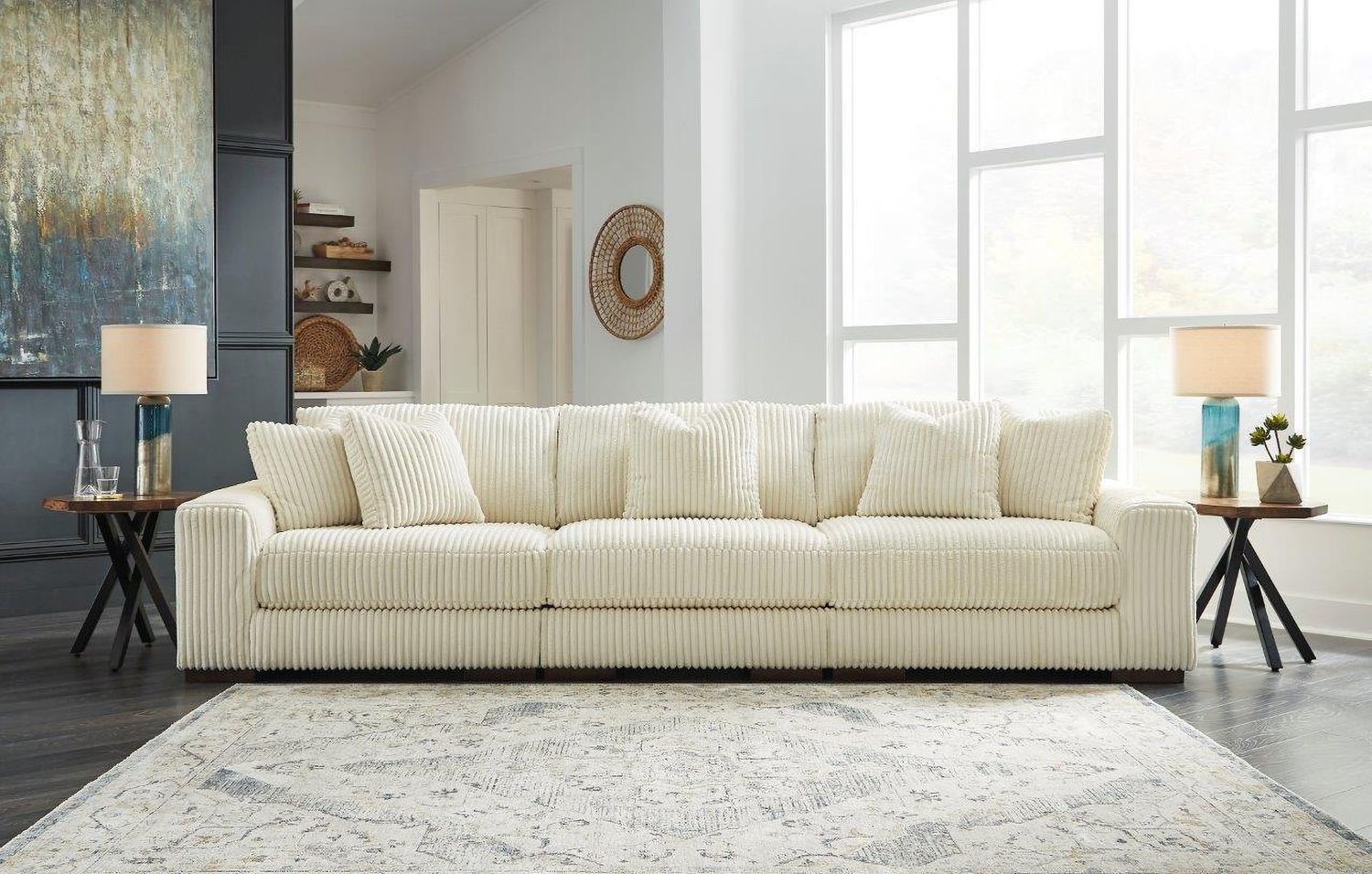Lindyn Modular Sofa In Ivory 21104S14