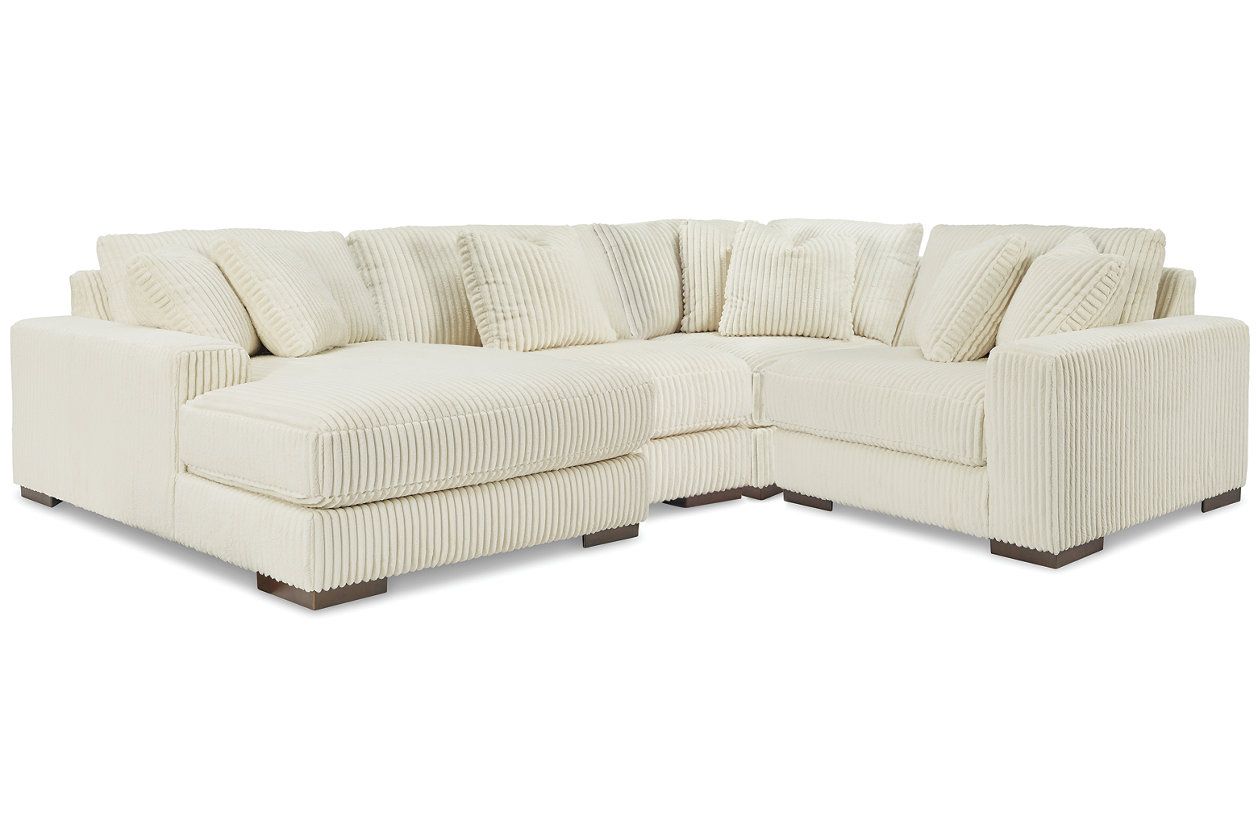 Lindyn 4-Piece Sectional with Chaise In Ivory 21104S17