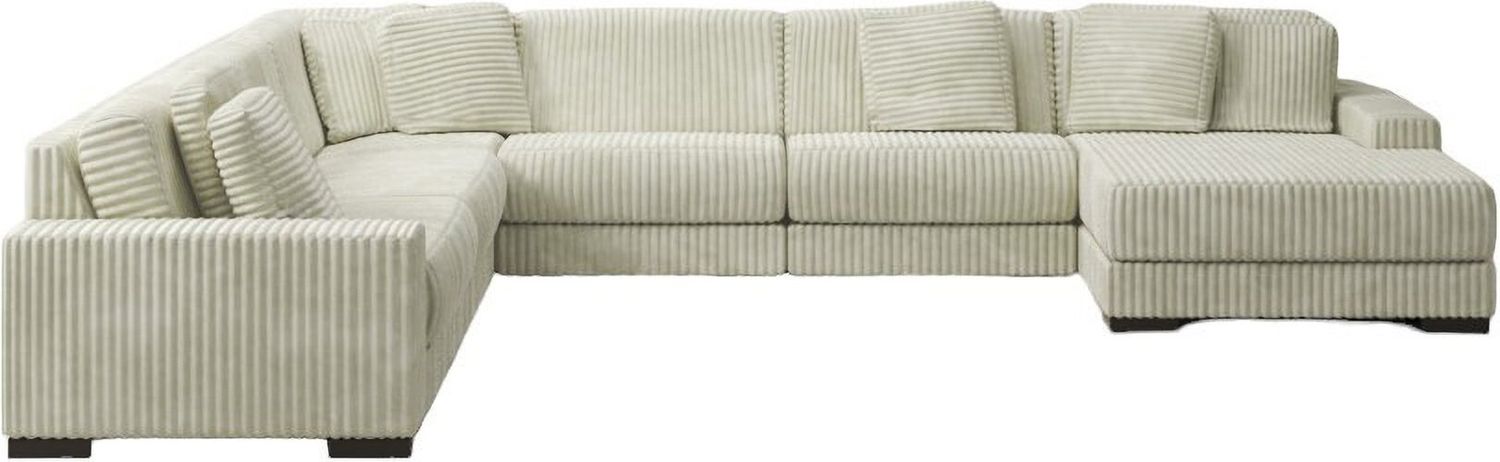 Lindyn 6-Piece Sectional In Ivory 21104S19
