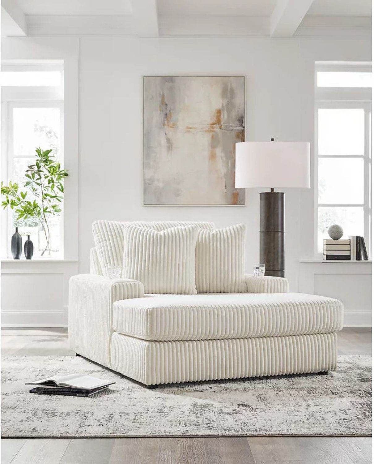 Lindyn 6-Piece Sectional In Ivory 21104S19