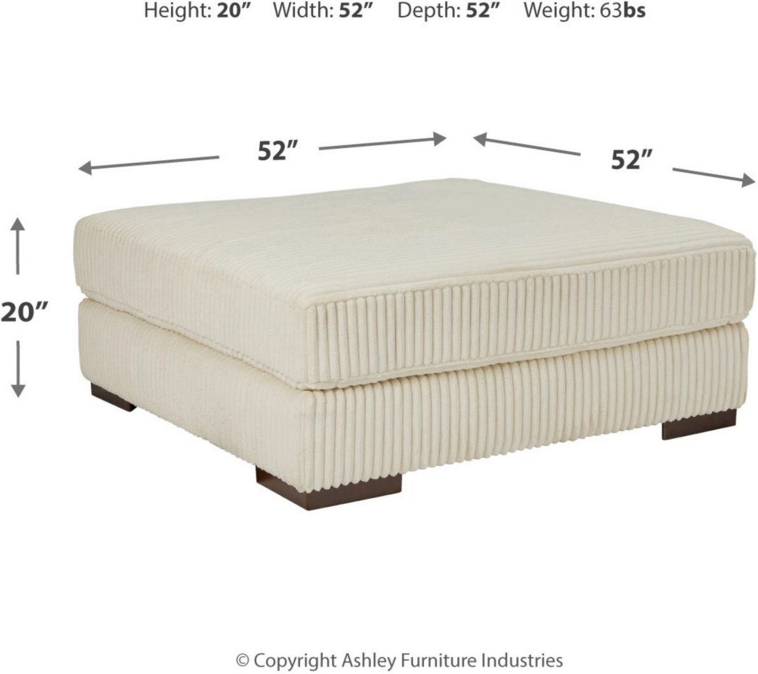 Lindyn 6-Piece Sectional In Ivory 21104S19