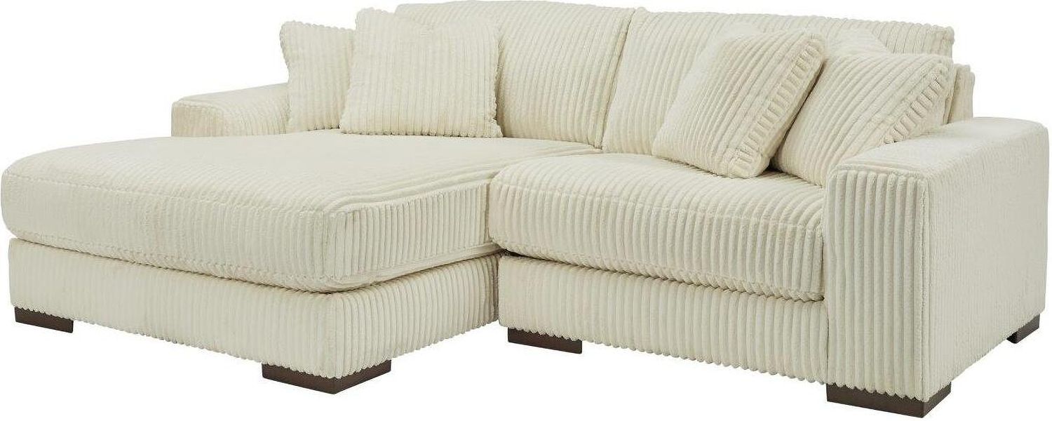 Lindyn 2-Piece LAF Chaise Sectional In Ivory 21104S3