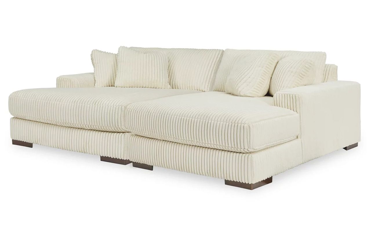Lindyn 2-Piece LAF Chaise Sectional In Ivory 21104S3