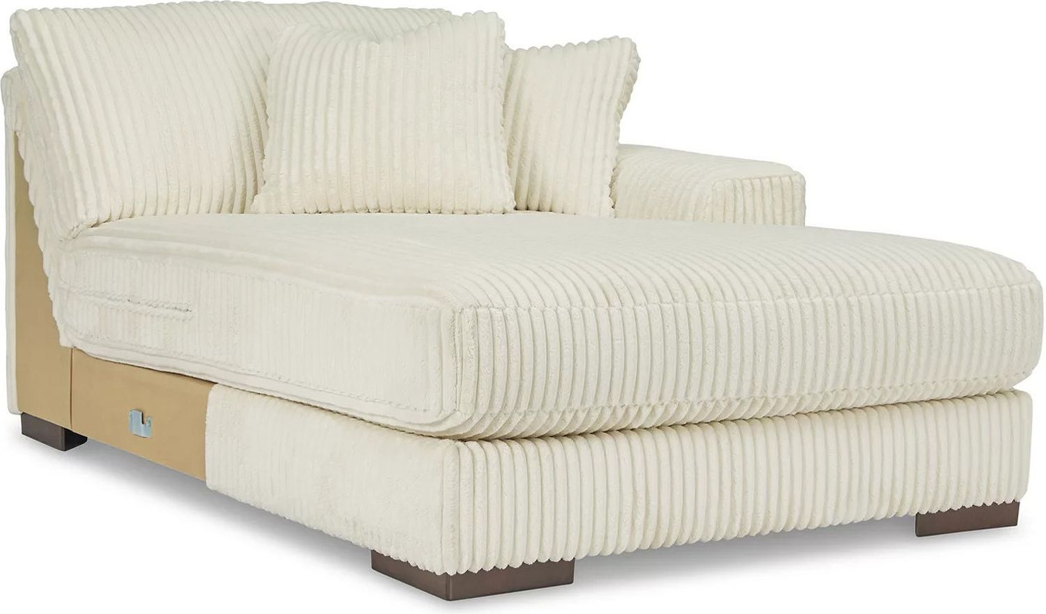 Lindyn 2-Piece RAF Chaise Sectional In Ivory 21104S4