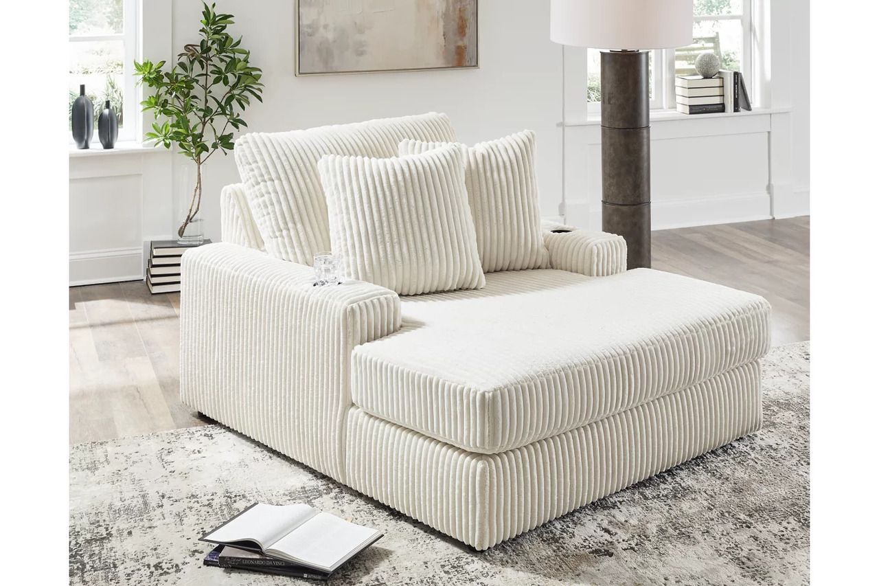Lindyn 5-Piece LAF Sectional With Chaise In Ivory 21104S6