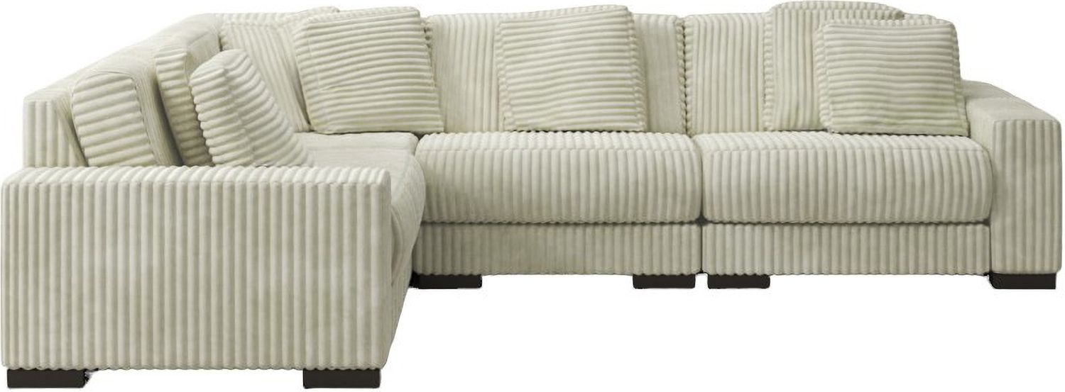 Lindyn 4-Piece Sectional In Ivory 21104S8