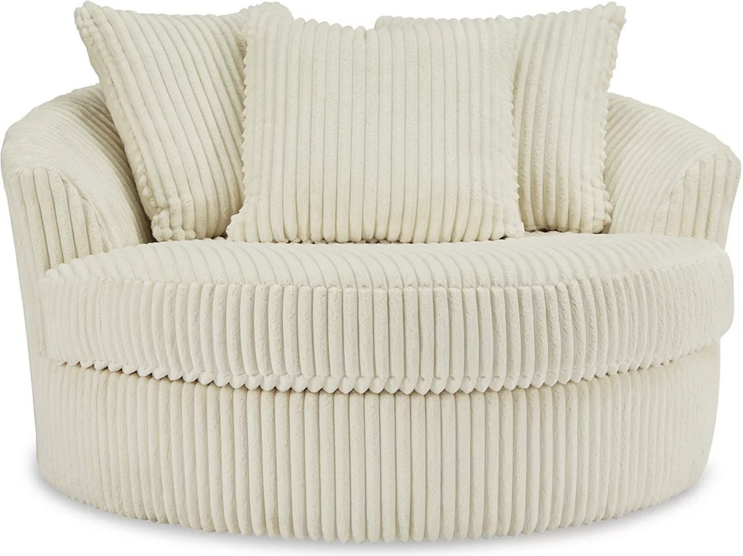 Lindyn 6-Piece Sectional with Chaise and Ottoman In Ivory 21104U1