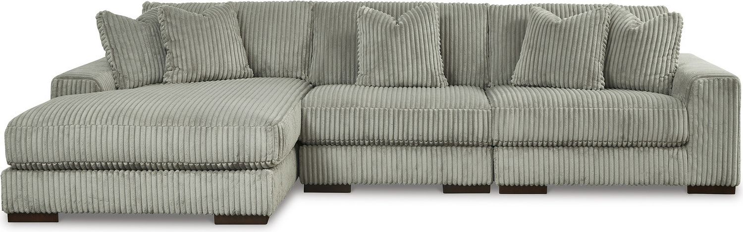 Lindyn 3-Piece LAF Sectional With Chaise In Fog 21105S10