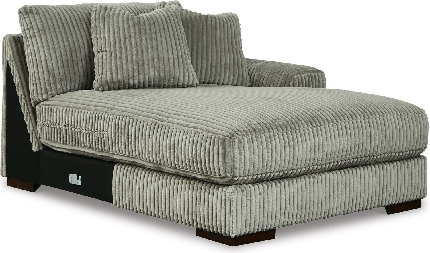 Lindyn Super Chaise In Fog 21105S11