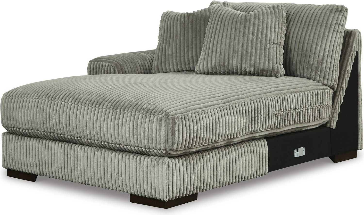 Lindyn 3-Piece Sectional with Double Chaise In Fog 21105S18