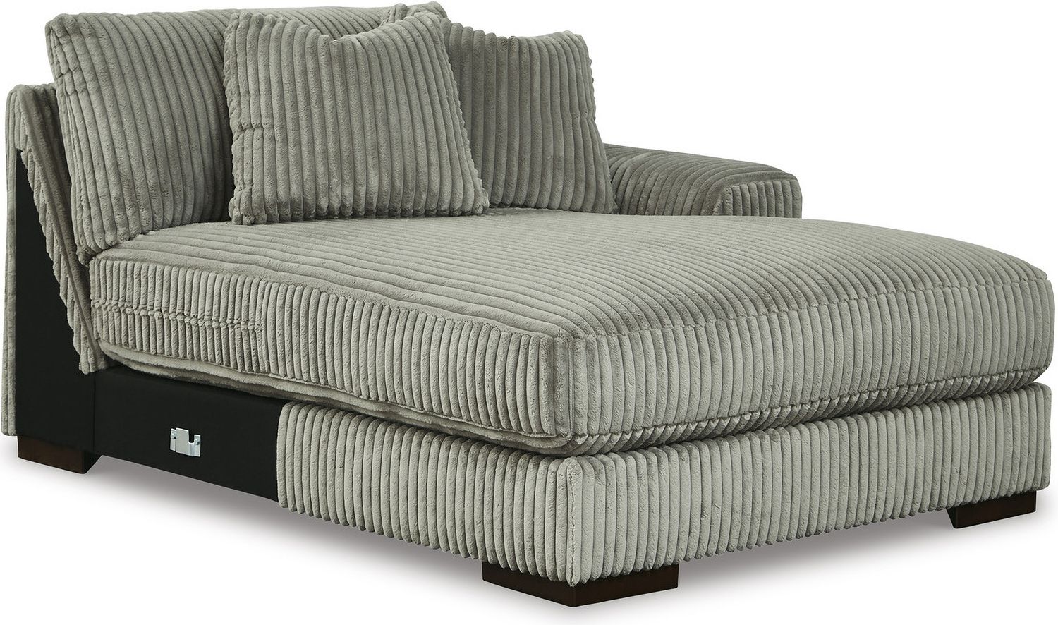 Lindyn 3-Piece Sectional with Double Chaise In Fog 21105S18