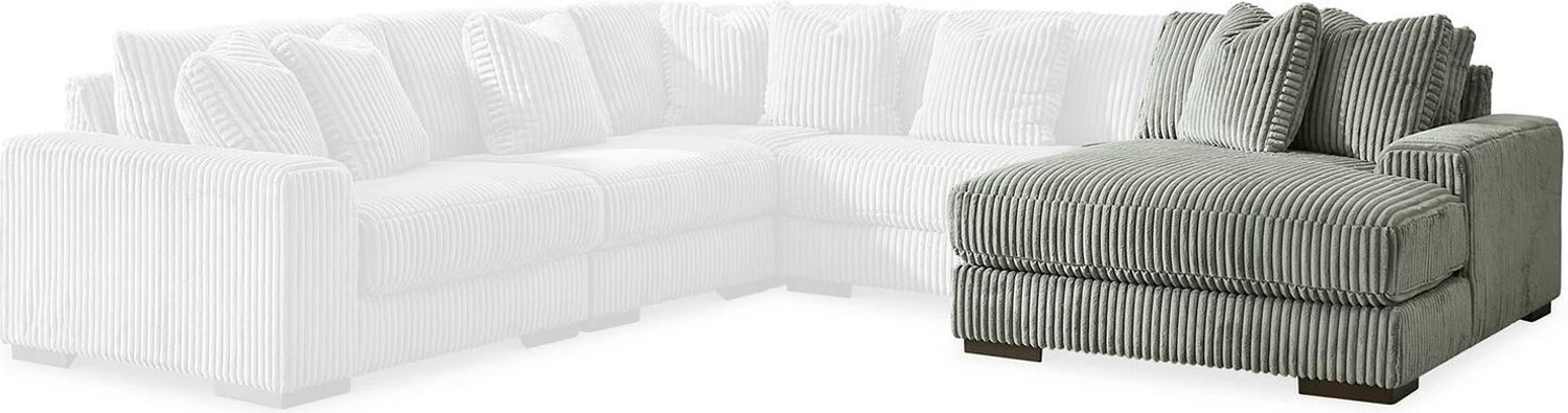 Lindyn 3-Piece Sectional with Double Chaise In Fog 21105S18