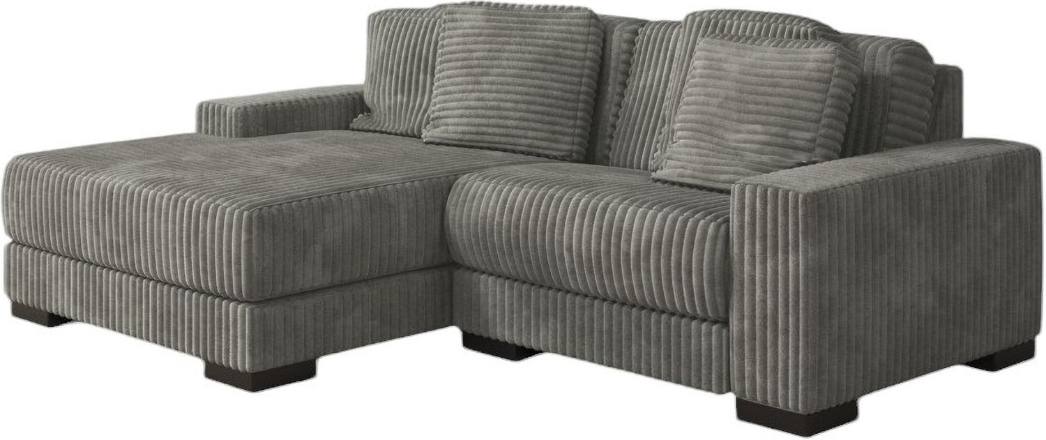 Lindyn 2-Piece LAF Chaise Sectional In Fog 21105S3