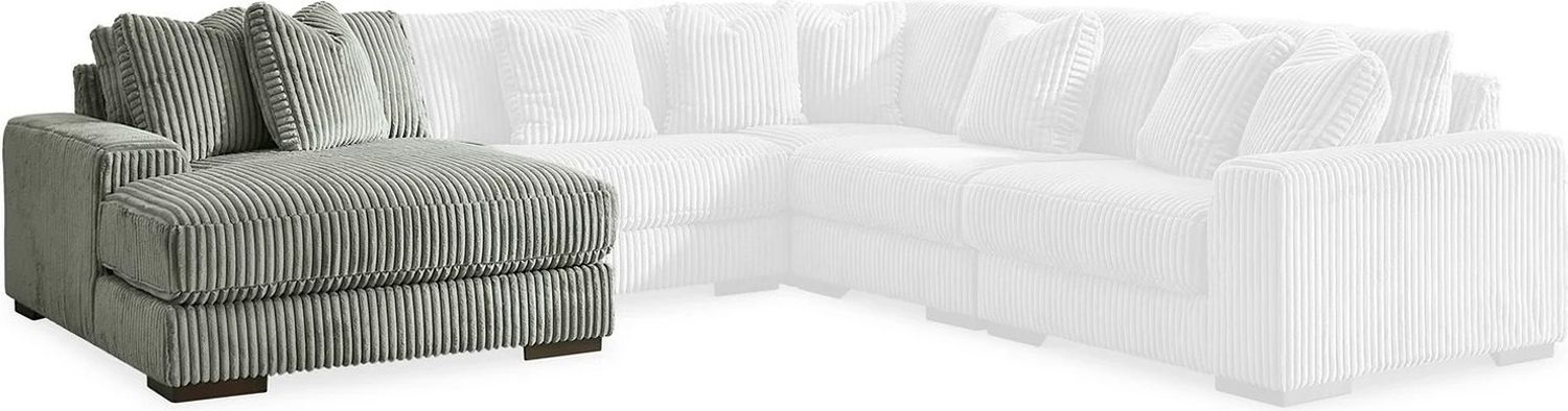 Lindyn 2-Piece LAF Chaise Sectional In Fog 21105S3
