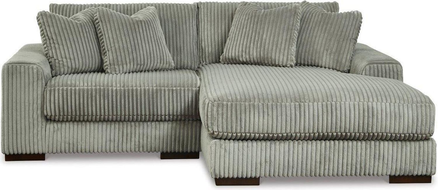 Lindyn 2-Piece RAF Chaise Sectional In Fog 21105S4
