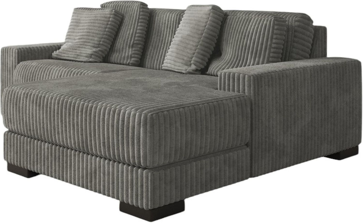 Lindyn 2-Piece RAF Chaise Sectional In Fog 21105S4