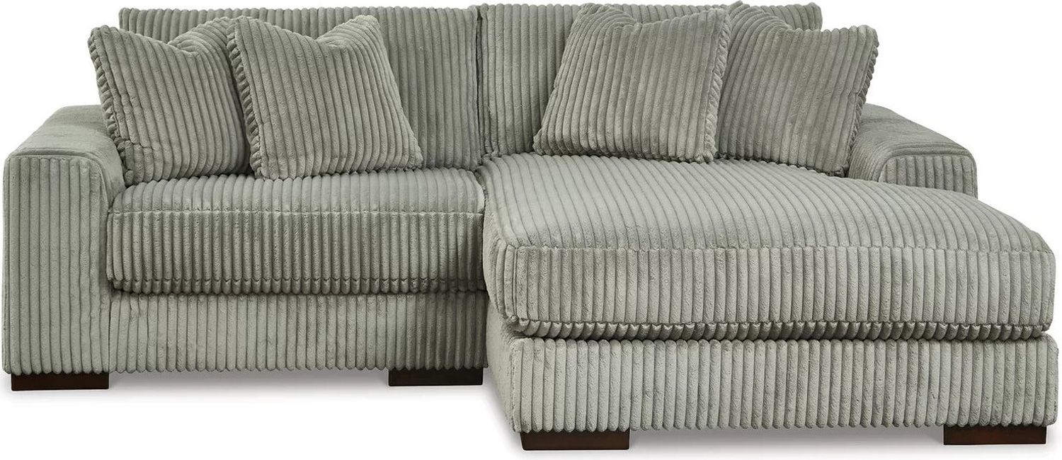 Lindyn 2-Piece RAF Chaise Sectional In Fog 21105S4