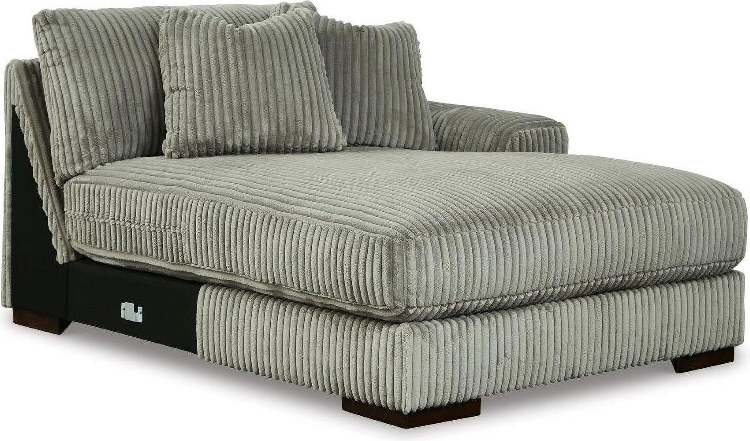 Lindyn 2-Piece RAF Chaise Sectional In Fog 21105S4