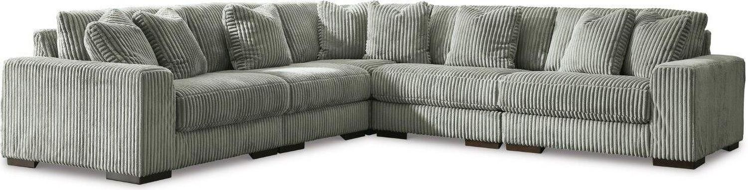Lindyn 5-Piece Sectional In Fog 21105S5