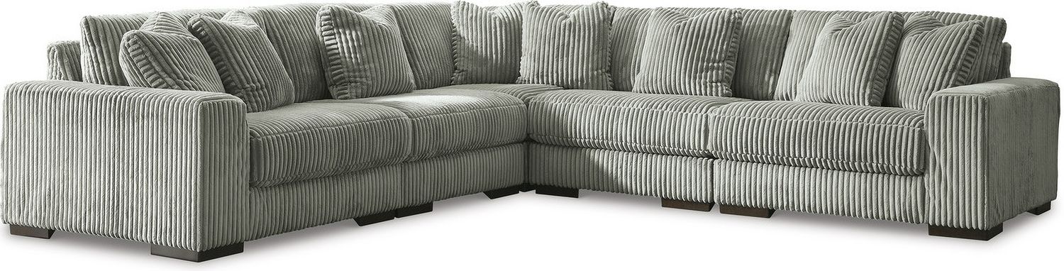 Lindyn 5-Piece Sectional In Fog 21105S5