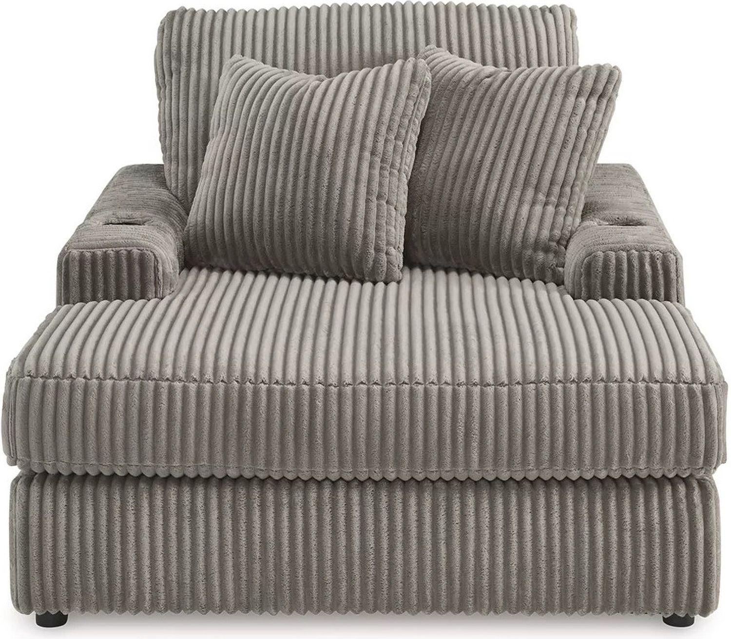 Lindyn 5-Piece LAF Sectional With Chaise In Fog 21105S6