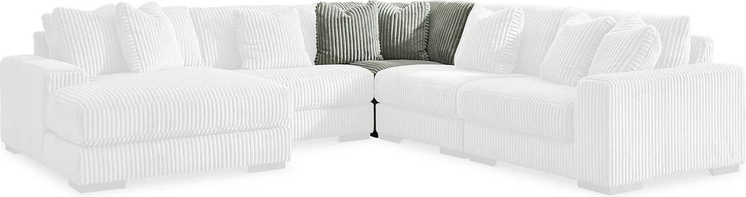 Lindyn 5-Piece LAF Sectional With Chaise In Fog 21105S6