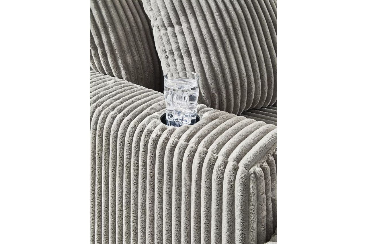 Lindyn 5-Piece RAF Sectional With Chaise In Fog 21105S7