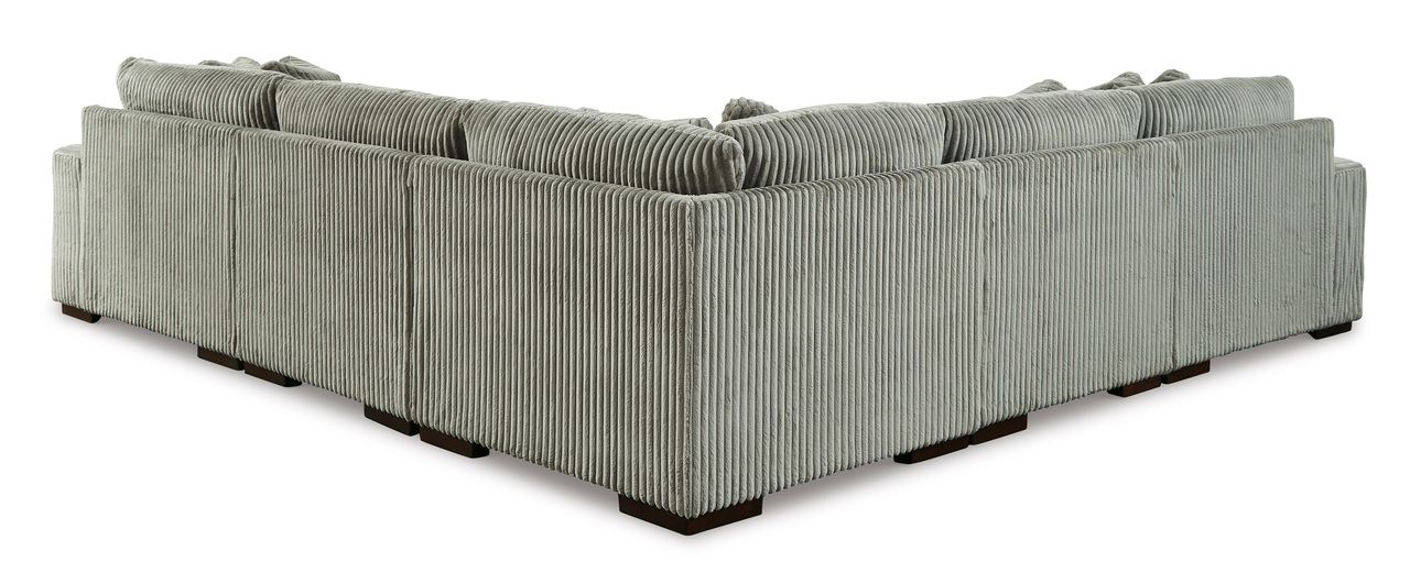 Lindyn 5-Piece RAF Sectional With Chaise In Fog 21105S7