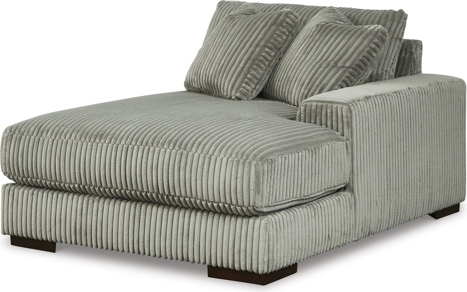 Lindyn 3-Piece RAF Sectional With Chaise In Fog 21105S9