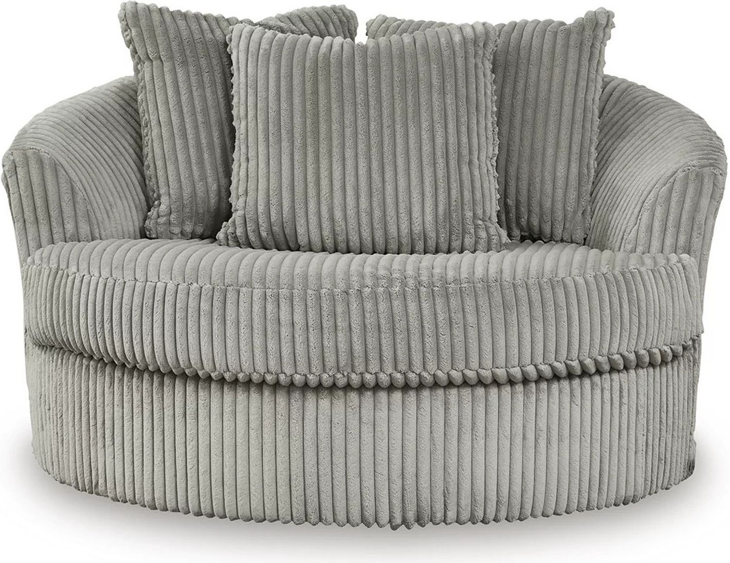 Lindyn 4-Piece Sectional, Chair and Ottoman In Fog 21105U11