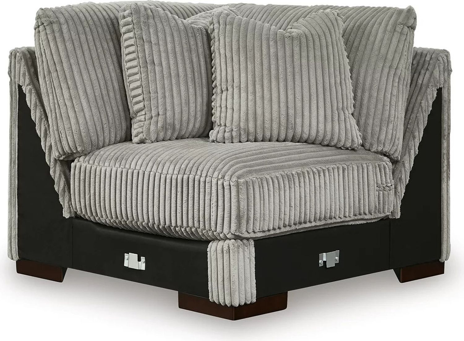 Lindyn 4-Piece Sectional, Chair and Ottoman In Fog 21105U11