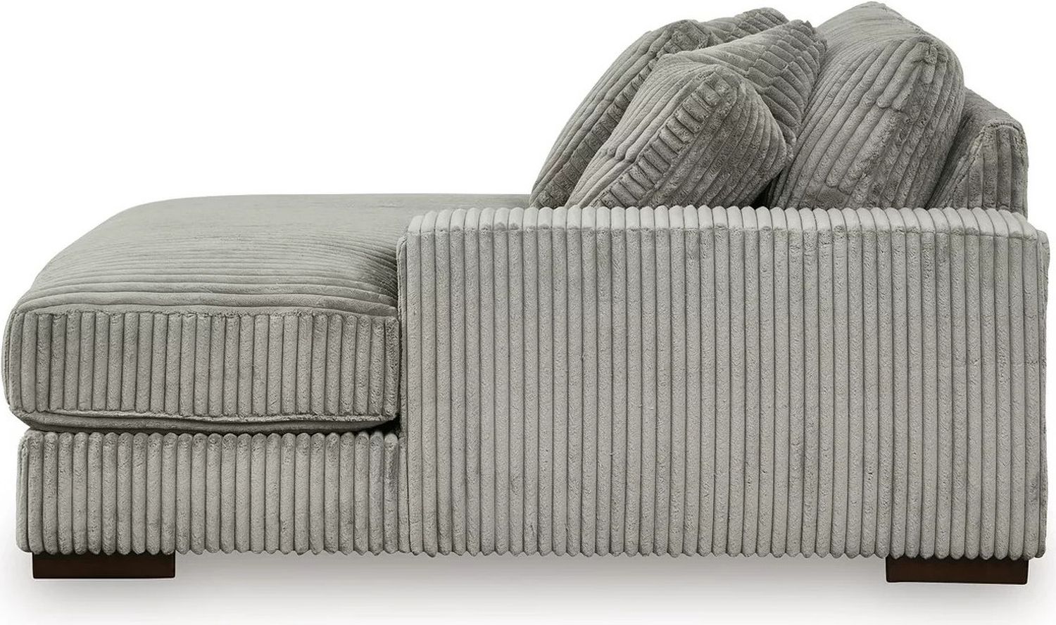 Lindyn 4-Piece Sectional with Chaise and Oversized Accent Ottoman In Fog 21105U12