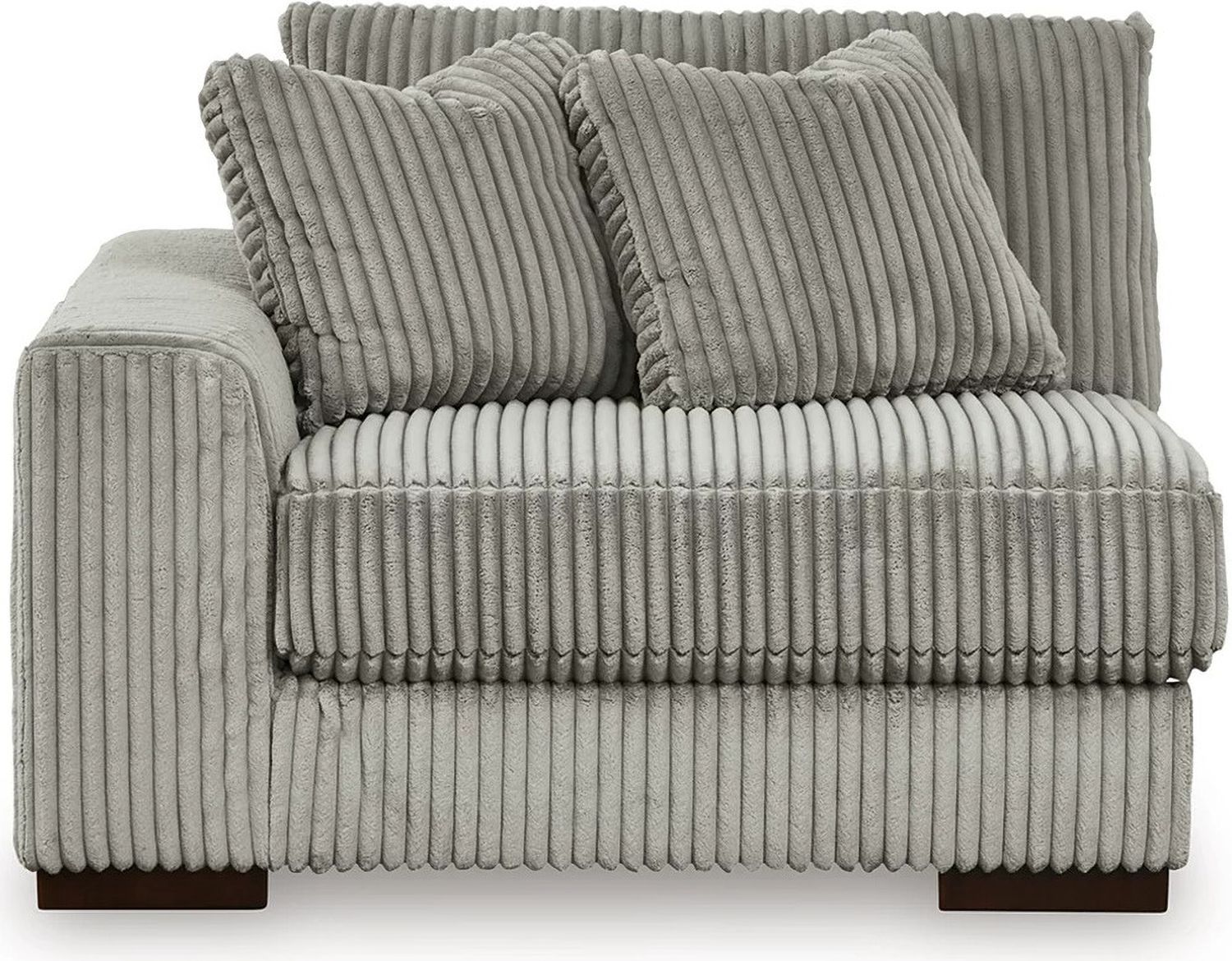 Lindyn 4-Piece Sectional with Chaise and Oversized Accent Ottoman In Fog 21105U12