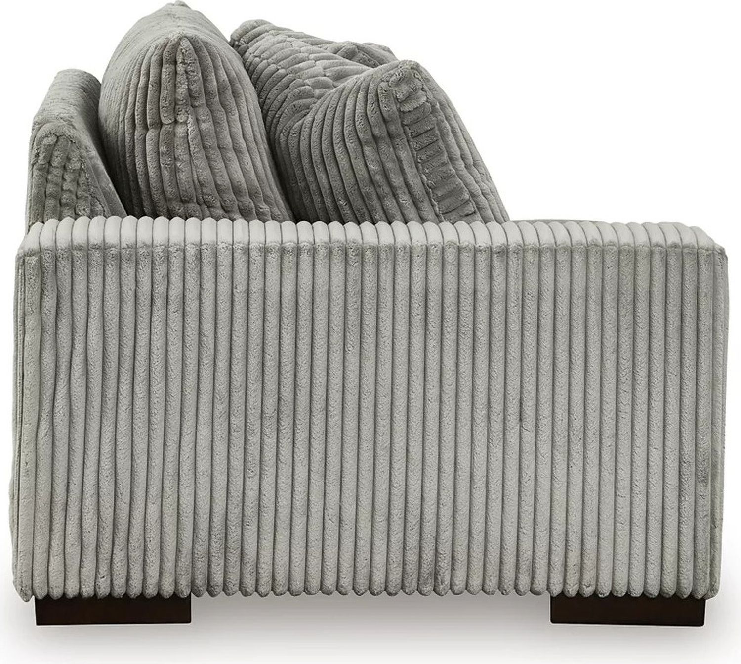Lindyn 4-Piece Sectional with Chaise and Oversized Accent Ottoman In Fog 21105U12